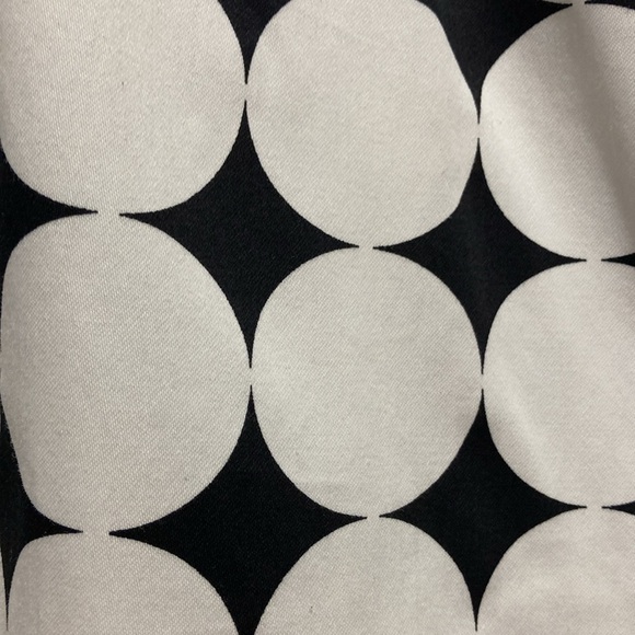 NWOT - Kasper White & Black Large Polka Dot Fully Lined Straight Skirt - Sz 12P - Picture 13 of 13